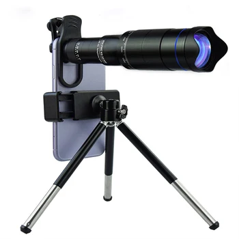 HD 40X Zoom Teleskop Teleobjektiv Monokulare Telefon Kamera Objektiv Mini Metall Teleskop Mobile Teleobjektiv Für Camping