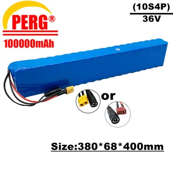 PERG-10s4p, литий-ионный аккумулятор 36 В, 800 Вт, 100 Ач, встроенный BMS, штекер XT60 или T, подходит для велосипедов и электромобилей