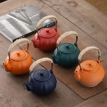 Керамическая уличная плита в европейском стиле, чайник для приготовления чая на углях, бытовой чайник для приготовления чая на открытом огне, Подъемная балка для чайной плиты, Чайный набор