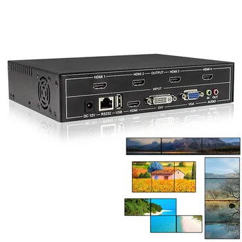 Контроллер видеостены HDMI 2X2 1X3 1X2 4x1 3x1 USB HDMI DVI VGA видеоконтроллер процессорный разветвитель Мультиэкранное соединение RS232