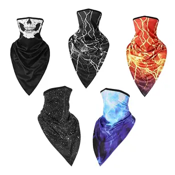 Многоразовый шарф-бандана из треугольной ткани, который можно стирать, накидка-балаклава для