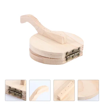 Ручная форма для обертывания клецек Практичная Прижимная Кухонная плита для обертывания теста Деревянные обертки